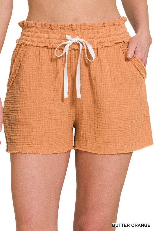 Activewear Two In One Drawstring Shorts