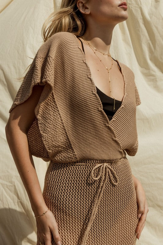 Women's Open Sweater Cover-up Dress