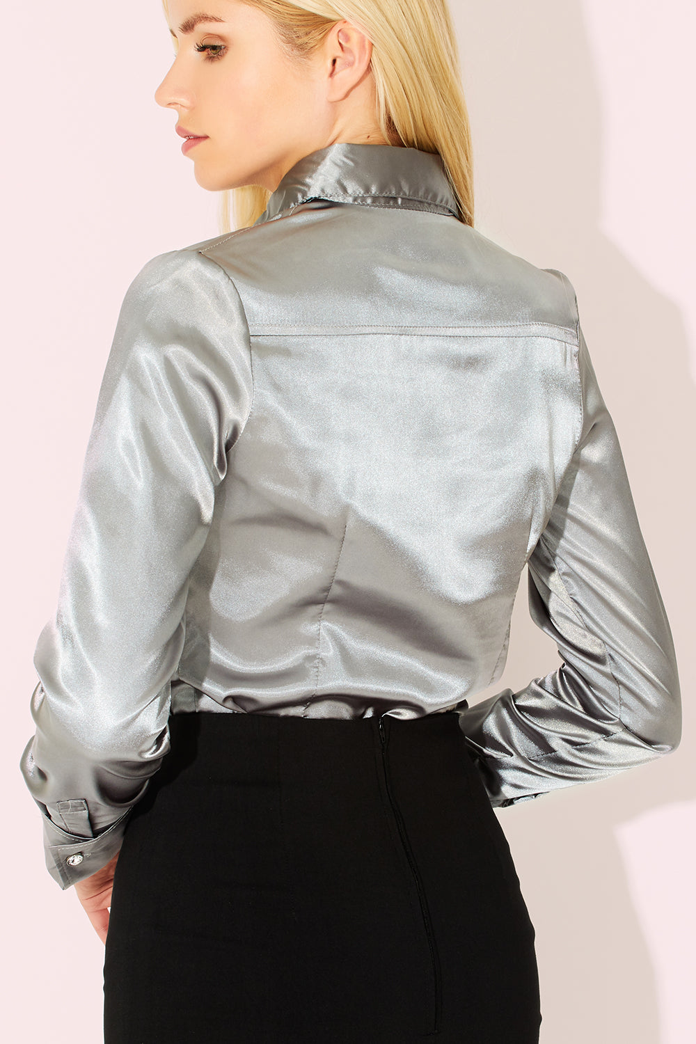 silver dress blouse Occasion Wear Blouse-Like Top for Maternity, ENVIE DE FRAISE